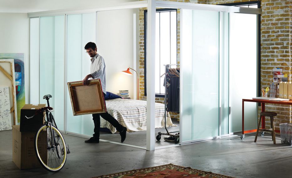 Practical and Modern Sliding Room Dividers  